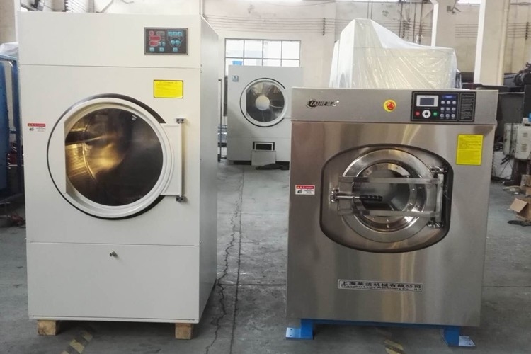 25 กก. เครื่องซักล้างแปลงความถี่อัตโนมัติติดตั้งแบบอ่อน เครื่องซักผ้าอุตสาหกรรม
